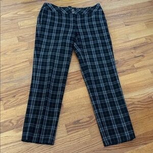 WHBM Ankle Length Plaid Pants
